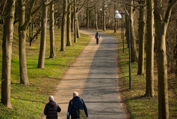 Assisted Walking in Park